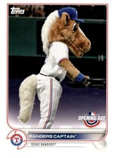 2022 Topps Opening Day Mascots #M-22 Rangers Captain Texas Rangers