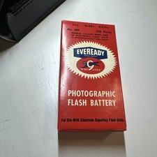 Eveready No. 497 Photographic Flash Battery,Orig Carry Case, Vint Flash Pack,NOS