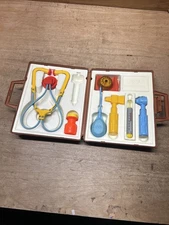 Fisher Price Medical Kit Vintage 1970s Doctor Kit Nurse Kit with Case