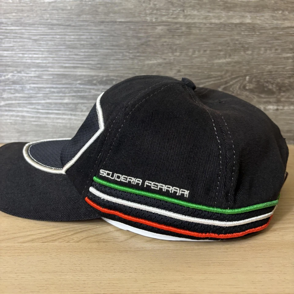 Gorra Ferrari Gorra Correa Trasera Negra Para Hombre Talla Única Carreras Italiana Fórmula 1 Scuderia Foto 4 de 4