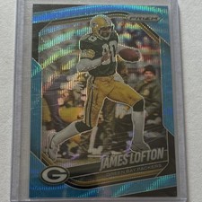 panini prizm blue wave /230 james lofton #149 green bay packers nfl 2025