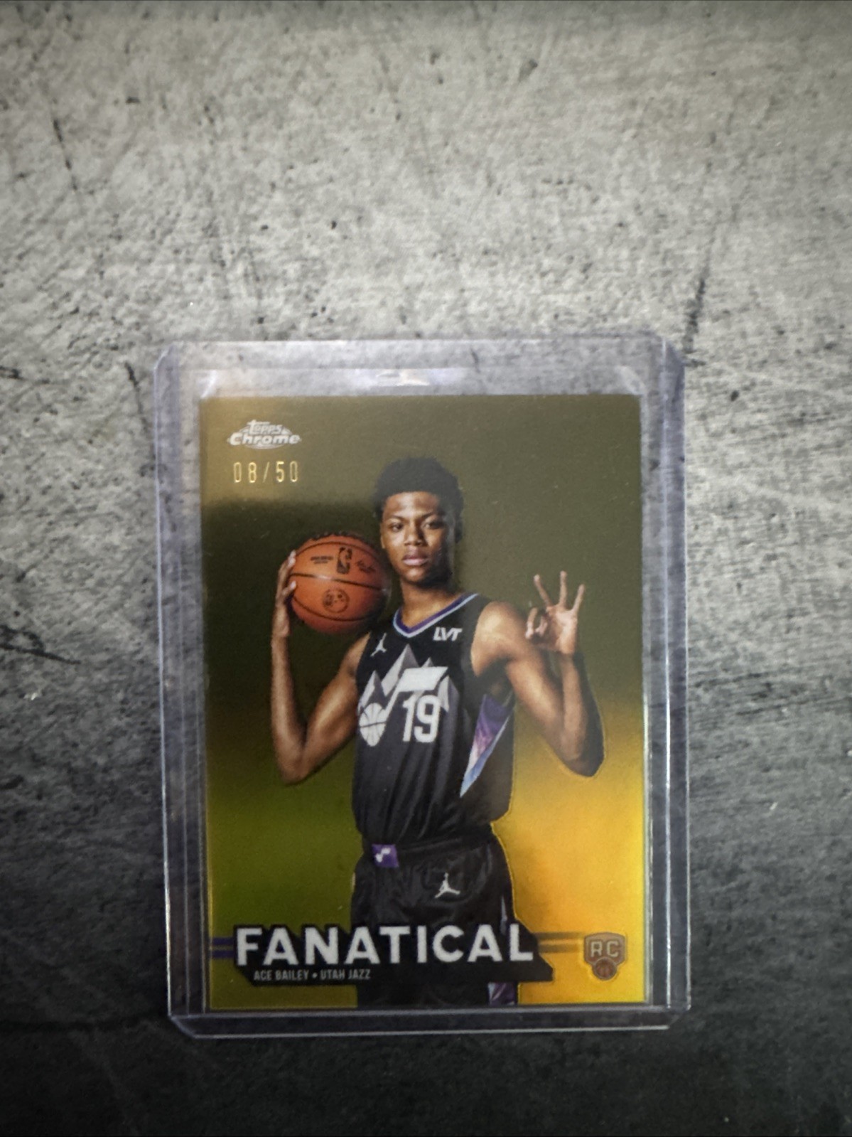 2025-26 Topps Chrome - Fanatical Gold #/50 Ace Bailey RC #FAN-25 Case Hit