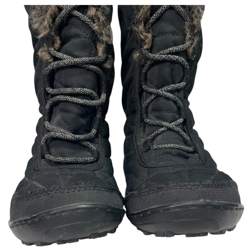 Columbia Botas Mujer Negras Impermeables Omni Heat Invierno Nieve Imitación Piel Acolchadas - Imagen 3 de 11