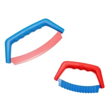 Kuhn Rikon Easy Grip Mezzaluna Knife Set 2-Piece NEW K51414 RED/BLUE