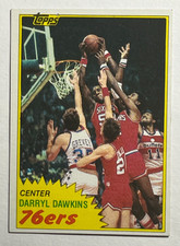 1981 Topps #29 Darryl Dawkins Philadelphia 76ers