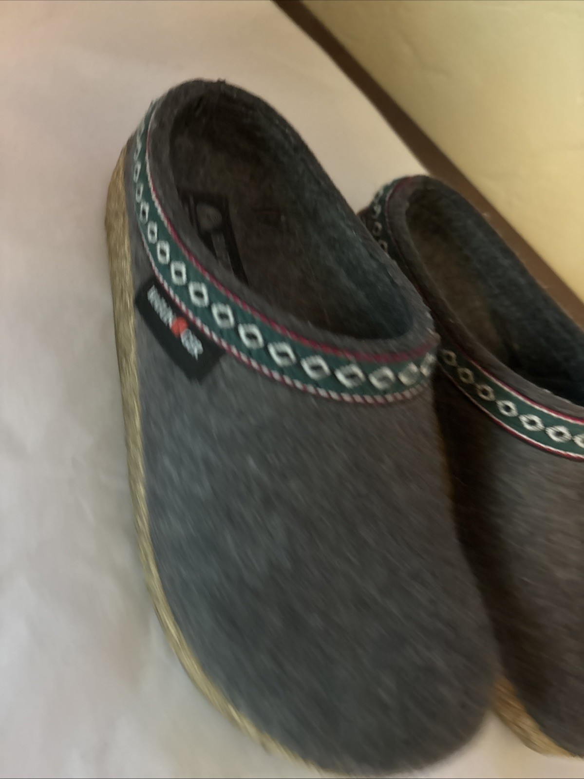 APL Haflinger GZ Grizzly Ribbon Ciabatta Zoccoli Lana Classici Germania Grigio 36 6