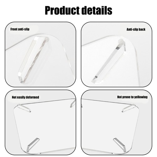 Acrylic Support Tray for Host, NonSlip Silicone Corners, 4mm Thickness - Afbeelding 4 van 8