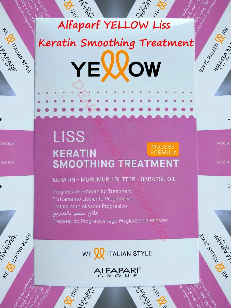 Yellow Keratin Hair Straightening Set Liss Keratin Smoothing Treatment