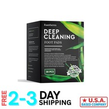 30-Pack Bamboo Deep Cleansing Foot Pads for Ultimate Relaxation