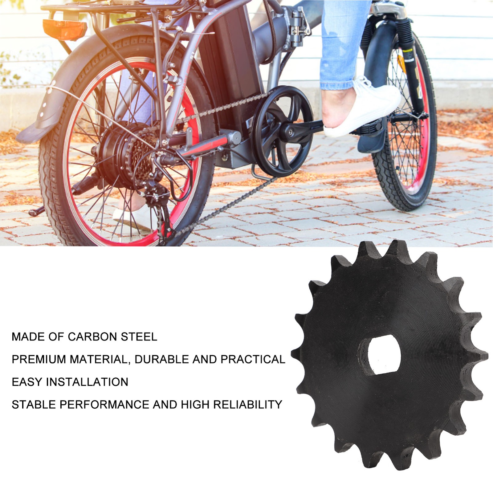428 Chain Motor Pinion Gear Carbon Steel Chain Sprocket For MY1020 MY1012