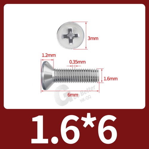 M1 - M10 PHILLIPS COUNTERSUNK MACHINE SCREWS A2 STAINLESS STEEL FLAT HEAD BOLTS - Picture 23 of 247
