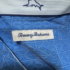 TOMMY BAHAMA Diamond Point SILK Camp SHIRT $148 3XLT Tall Big AOP Geometric New