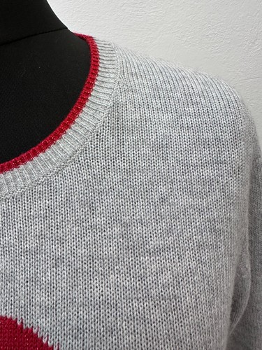 Boden Womens Size L Christmas Holiday Mother Santa Hat Glasses Sweater Sparkling - Picture 5 of 24