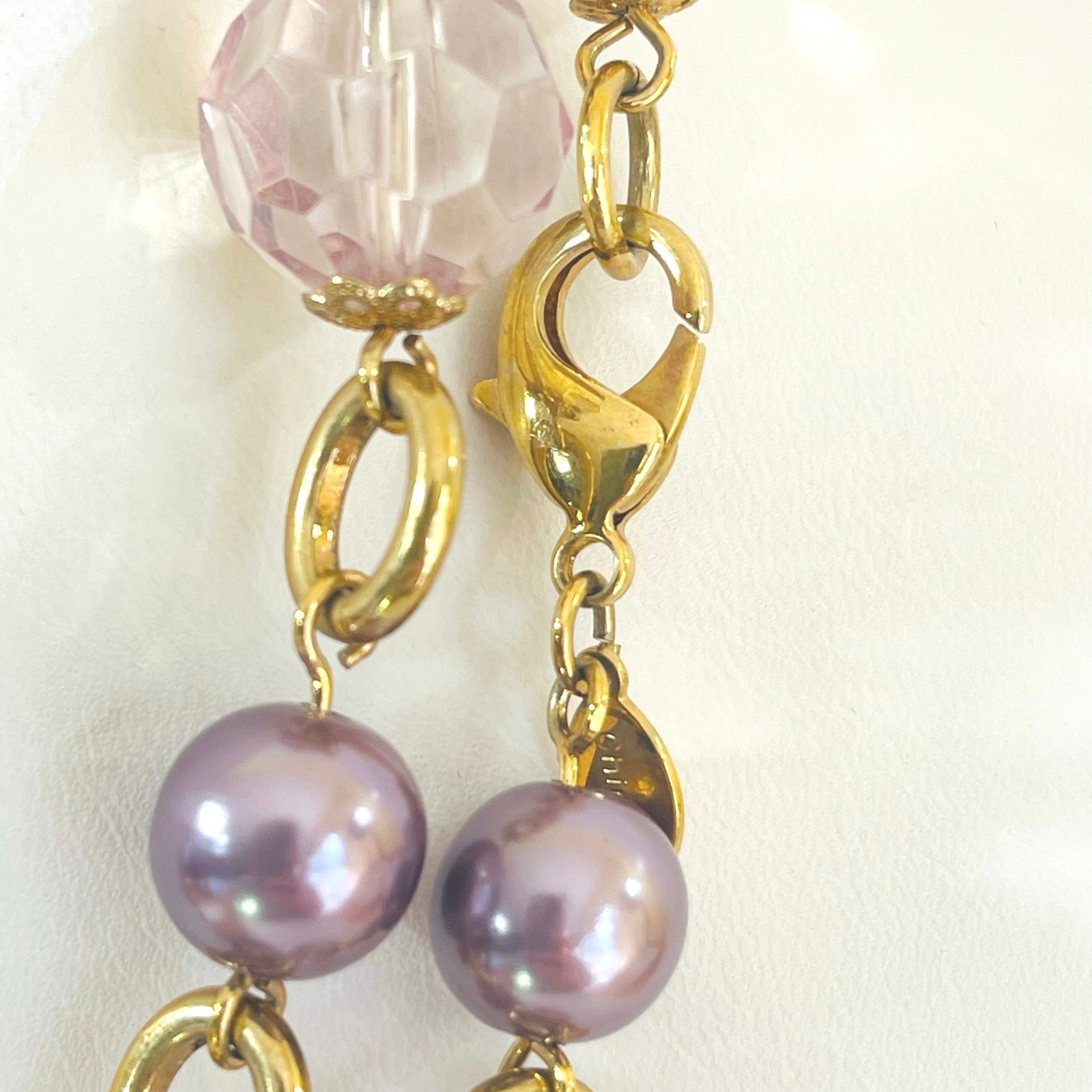 Necklace Bead Faux Pearl Vtg KJL Kenneth Jay Lane… - image 12