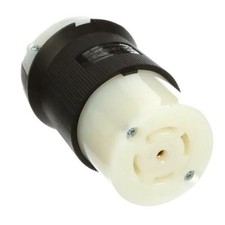 DISPOSITIVOS DE CABLEADO HUBBELL 1 PIEZA KELLEMS HBL2813 Zócalo de bloqueo giratorio, 30 A/208 V