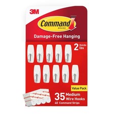 Medium Wire Toggle Hooks, 35 Hooks and 40 Strips, Damage-Free Hanging Wall Ho... 1.58 per strip