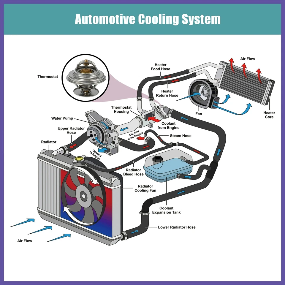 Nº0022037675 Termostato de refrigerante de motor para Mercedes-Benz C280 E320 94-1997 Foto 2 de 4