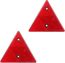 Safety Reflector Triangle for Vehicles, Retro Reflective Warning Sign, 14.5cm