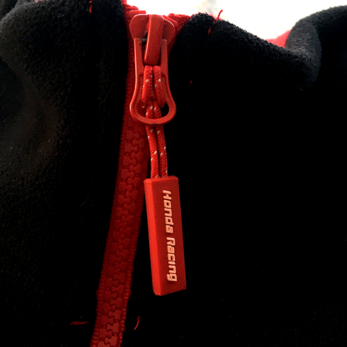 HONDA Racing HRC Castrol mens Black Motorsport Zip Sweater Fleece Jacket size L - Picture 4 of 10