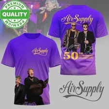 50th Anniversary Air Supply mEMORIAL 3D AOP 2025 Shirt Unisex S-5XL E1872