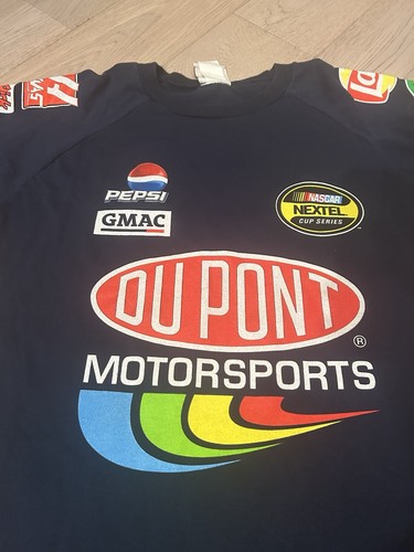 Vintage DuPont Jeff Gordon Winners Circle Shirt Mens Large Blue - Picture 2 of 10