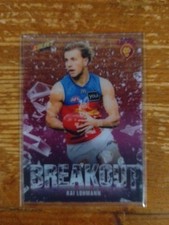 Kai Lohmann 2025 AFL Select Footy Stars Breakout Card B9  Brisbane Lions