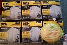 BRK - (6 PCS ) - SMICO100-AC Combined Carbon Monoxide & Smoke Alarm AC Power,