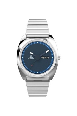 Q Timex 1975 Enigma Reissue Edelstahlarmbanduhr TW2W59800