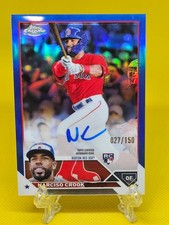 2023 Topps Chrome #RA-NC Narciso Crook AUTO RC Blue /150 Red Sox