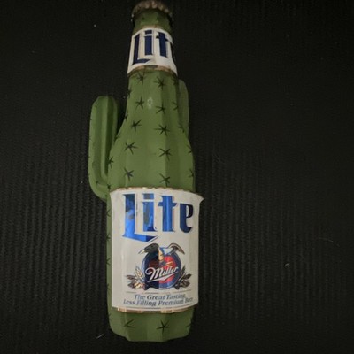 Miller Lite Beer Tap Handle Knob Cactus Bottle Design Green Breweriana