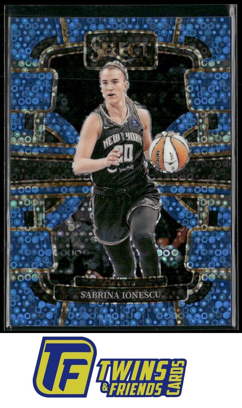 2024 Panini Select WNBA #63 Sabrina Ionescu Prizms Light Blue Disco #/125