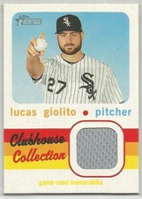 2020 Topps Heritage Baseball Lucas Giolito Clubhouse Collection Relic #CCR-LG