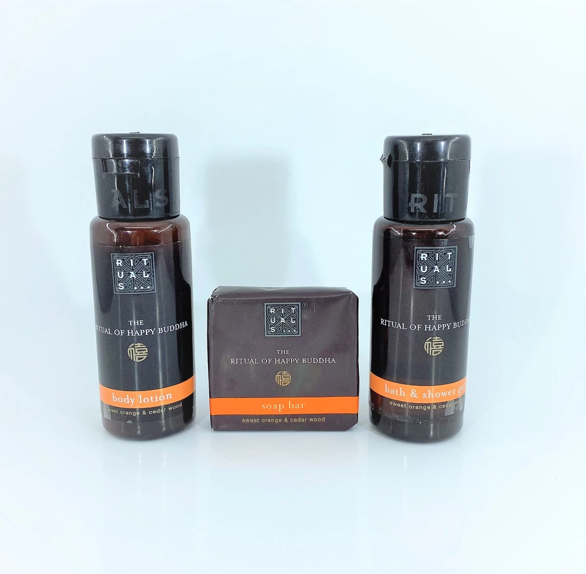 Travel set Rituals Happy Buddha Shower gel soap bar body