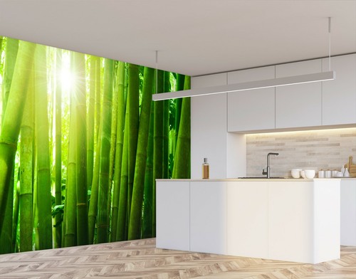 3D Bamboo Forest B361 Business Wallpaper Wall Mural Self-adhesive Commerce Amy - Picture 2 of 11