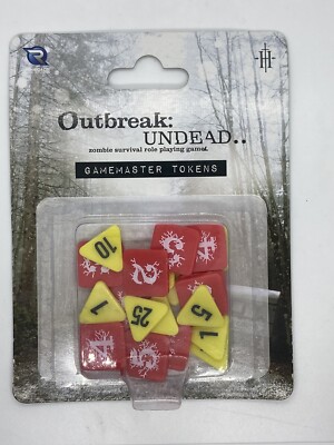Outbreak Undead 2E: Gamemaster's Tokens Zombie Survival Role Playing Game. New.