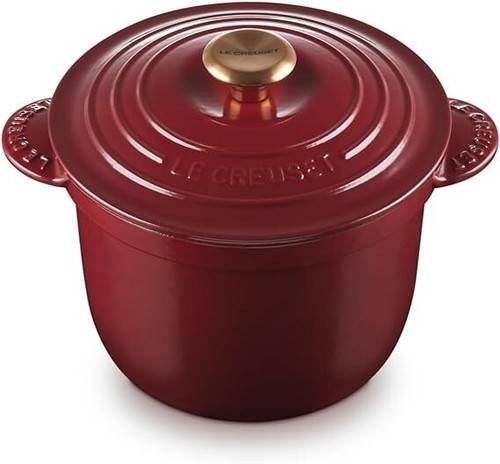 Le Creuset Cocotte Every 20 Rhone Cast Iron Rice Pot 20cm 2.8L Gold knob JPN NEW - Picture 5 of 10
