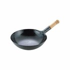 YAMADA Chinese Hammered Iron Pan Wok 36cm 1.2mm Thick Single hand