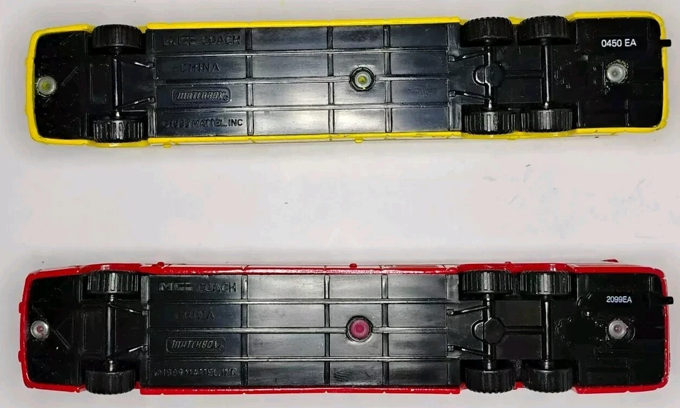 1999 MATCHBOX BIG MOVERS FAMOUS RIGS & BUSES MCDONALD'S & Coca-Cola BUS x2 Loose - Image 4 of 4
