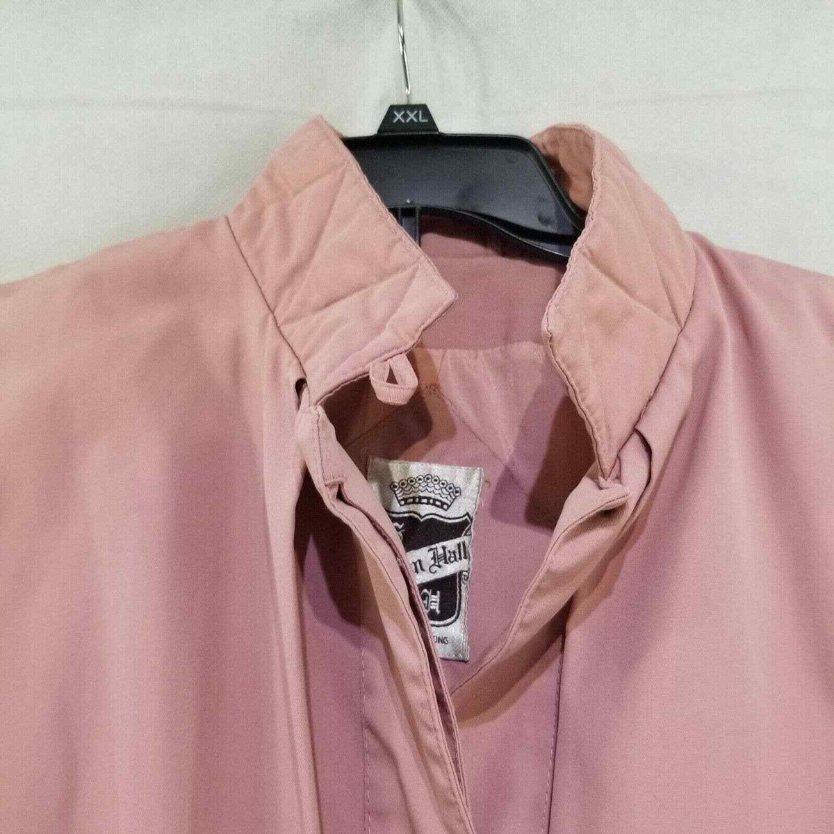 Vintage Saxton Hall Womens Full Length Trench Coat Pink Size