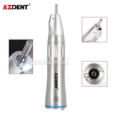 Dental 1:1 Optic Fiber LED Straight Nose Low Speed Handpiece Inner Water Spay 