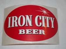 Vintage Iron City Beer Sticker Decal Laptop Guitar Case Pittsburgh PA