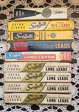 Scripto Mechanical Pencil Leads 9 Tubes Vintage