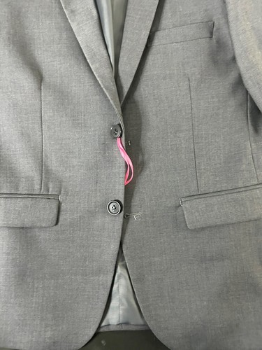 Isaac Mizrahi Boys Gray Casual Blazer Suit Jacket Size 14 New! - Picture 2 of 8