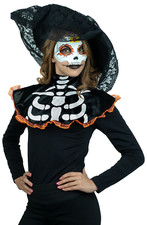 Disfraz y Cosplay Horror Noche Miss Catrina Halloween Ghoulish Productions