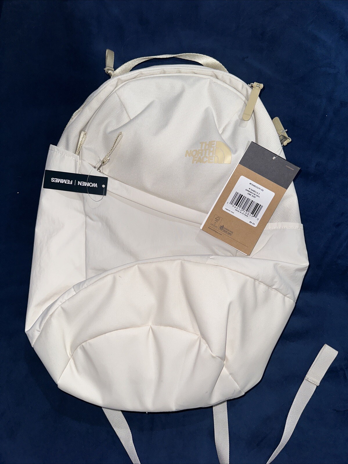 The North Face Backpack Isabella 3.0 Womens Gardenia White Daypack Travel Bag