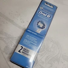  New Oral-B Precision Clean Toothbrush Refill Replacement Head 2 Brush Heads