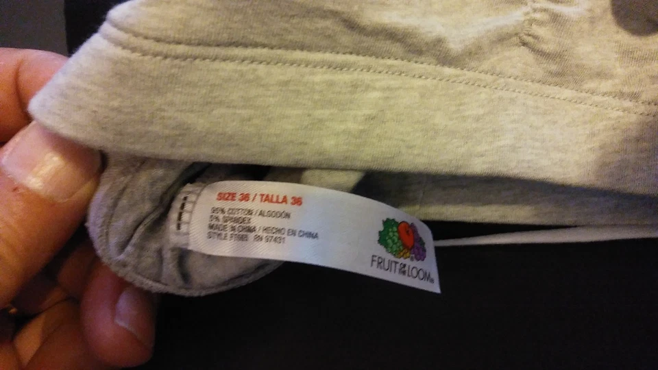 SUJETADOR DEPORTIVO FRUIT OF THE LOOM TALLA 36 NUEVO SIN ETIQUETAS 3 en lote Foto 4 de 4