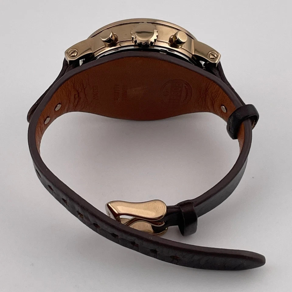Fossil Boyfriend Watch ES3907 Womens Chronograph Date 38mm Case Brown Bund Strap - Image 3 of 4
