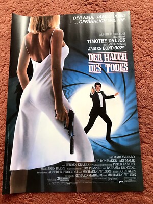 Der Hauch des Todes Kinoplakat Poster Din A3, 30x42cm, James Bond, 007, Dalton