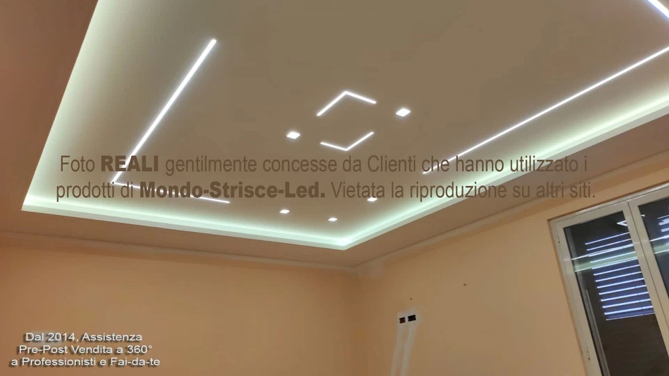 STRISCIA LED STRIP 12v 5-10-15mt anche WATERPROOF BOBINA LUCE DIMMERABILE 12Volt - Immagine 3 di 4